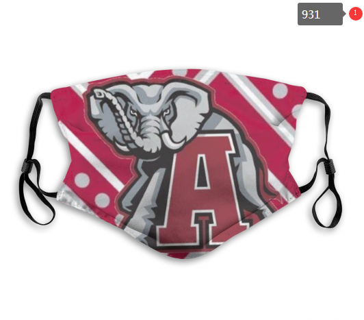 NCAA Alabama Crimson Tide #7 Dust mask with filter